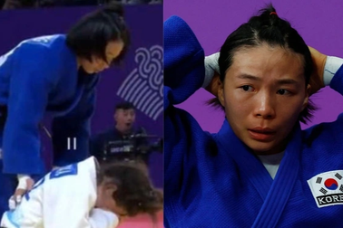 Tát vào mặt khiến đối thủ khóc nức nở, võ sĩ Hàn Quốc nhận cái kết đắng