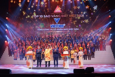 Việt Tiến tiếp tục được vinh danh Top 10 Thương hiệu Sao Vàng đất Việt 2021
