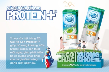 Sữa tiệt trùng có đường Protein+TM mới đáp ứng 40% nhu cầu protein hàng ngày