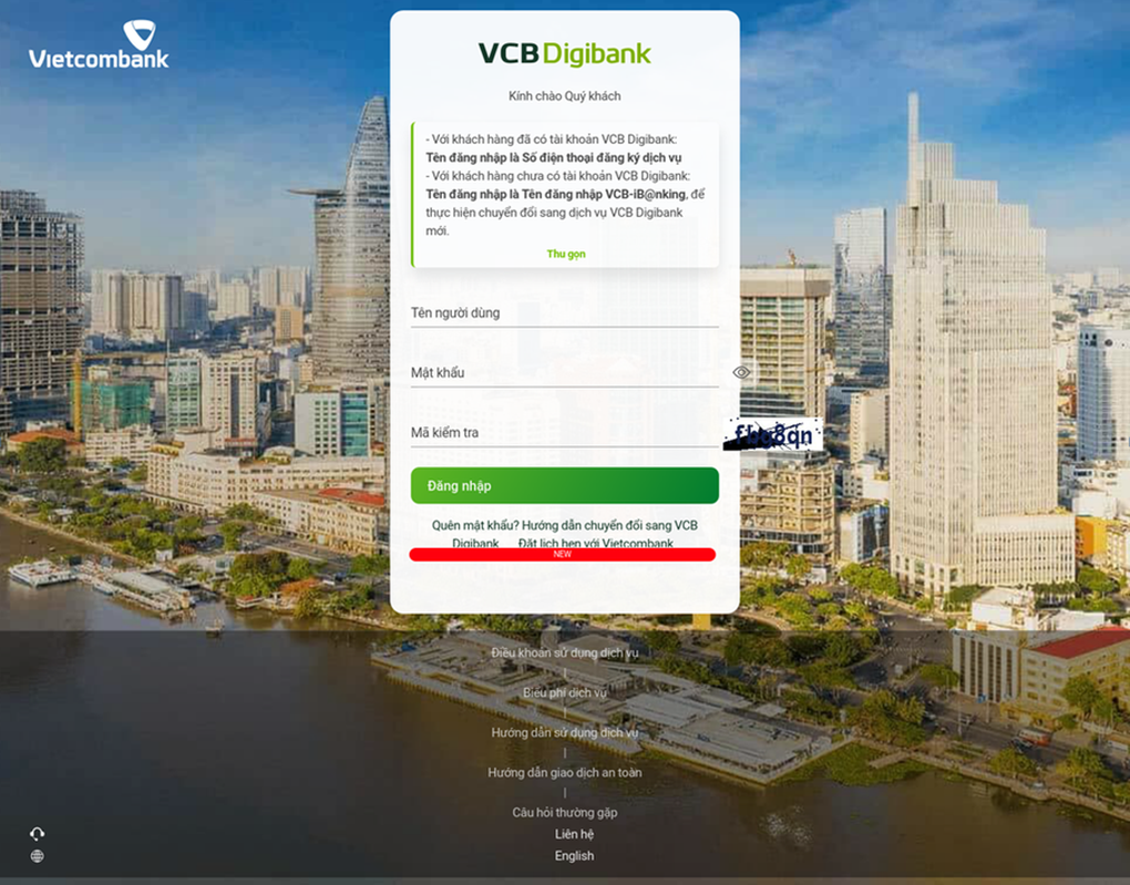 Giao diện một trang web lừa đảo, mạo danh trang web của một ngân hàng lớn để lấy cắp thông tin đăng nhập của người dùng (Ảnh: Kaspersky). Giao diện một trang web lừa đảo, mạo danh trang web của một ngân hàng lớn để lấy cắp thông tin đăng nhập của người dùng (Ảnh: Kaspersky).