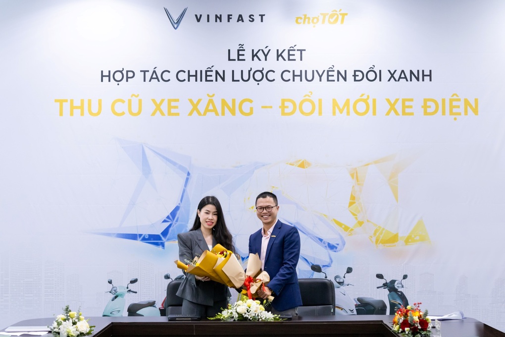VinFast hợp tác cùng Chợ Tốt thu cũ xe máy xăng, đổi mới xe máy điện - 2 VinFast hợp tác cùng Chợ Tốt thu cũ xe máy xăng, đổi mới xe máy điện - 2