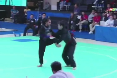 Trần Thị Thêm giành HCV pencak silat hạng 55kg. đối kháng nữ