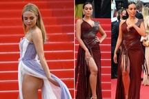 Kimberley lộ "vòng ba", bạn gái Ronaldo khoe chân dài tại LHP Cannes