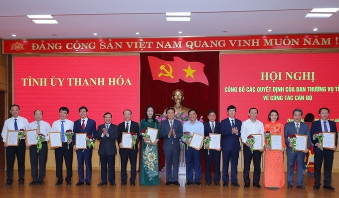 Thanh Hóa: Công bố các vị trí chủ chốt Tỉnh ủy và Sở ngành - Ảnh 1.