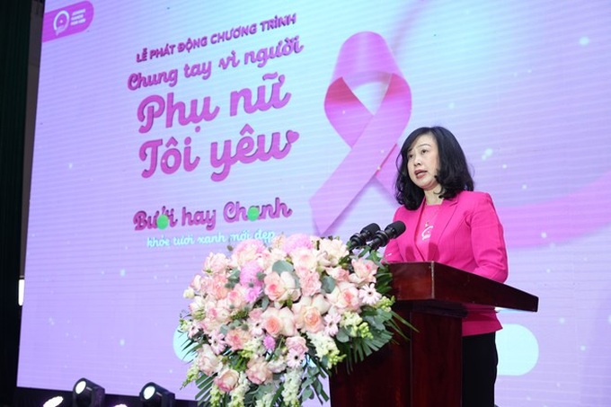 Bộ trưởng Y tế Đào Hồng Lan phát biểu tại Lễ phát động.