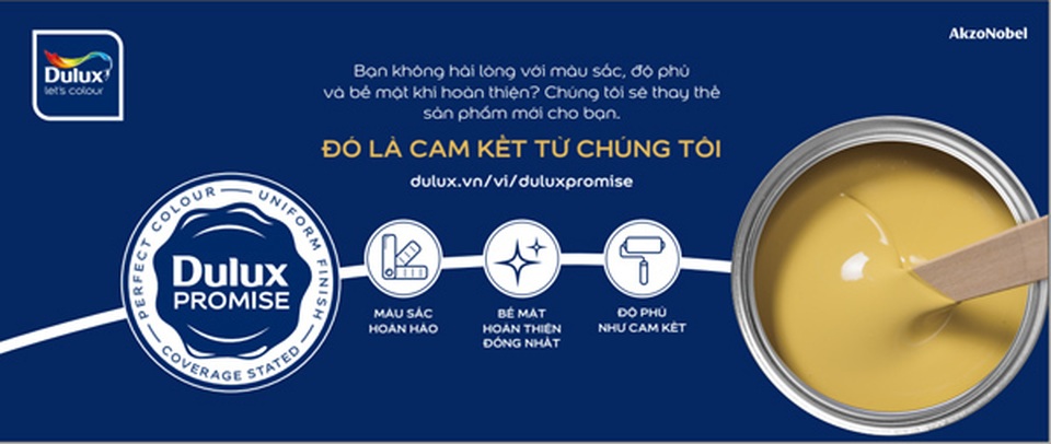 Dulux Promise - chương trình cam kết 3 chuẩn của AkzoNobel - 1 Dulux Promise - chương trình cam kết 3 chuẩn của AkzoNobel - 1