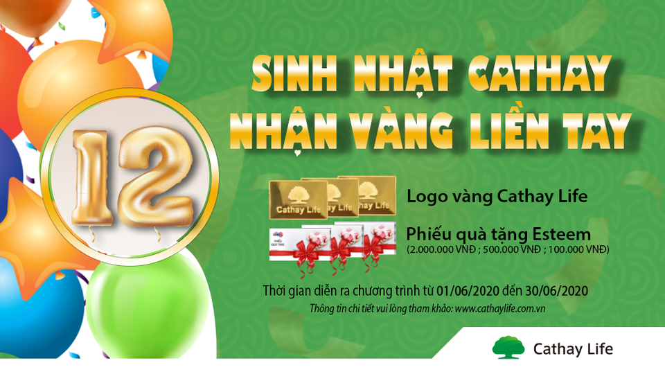 Chương trình khuyến mại mừng sinh nhật lần thứ 12 cùng Cathay - 1 Chương trình khuyến mại mừng sinh nhật lần thứ 12 cùng Cathay - 1