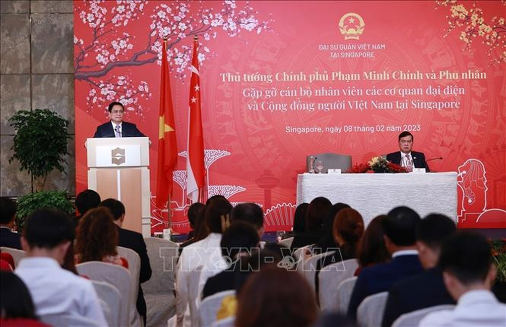 Thủ tướng Phạm Minh Chính gặp gỡ cộng đồng người Việt Nam tại Singapore - 4 Thủ tướng Phạm Minh Chính gặp gỡ cộng đồng người Việt Nam tại Singapore - 4