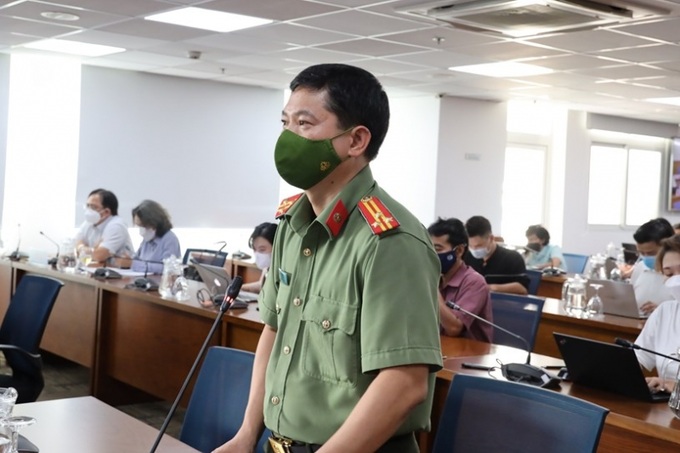 Theo Thượng tá Lê Mạnh Hà, Phó Trưởng phòng Tham mưu, Công an TP, gần đây, các loại tội phạm trên địa bàn TP.HCM đều giảm. (Ảnh: Linh Nhi).