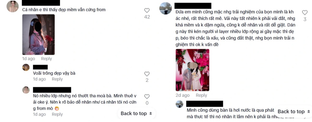 Controversa legată de prețul de 6 milioane de VND ao dai, criticat ca nemeritat, ce spune brandul? - 3 Tranh cãi áo dài 6 triệu đồng bị chê không xứng giá, thương hiệu nói gì? - 3