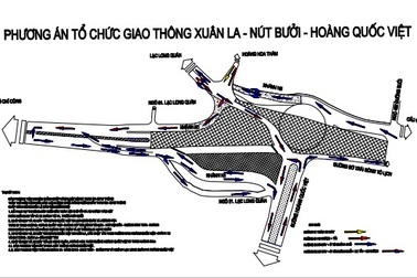 Hôm nay, Hà Nội cấm phương tiện lưu thông trên đường Bưởi