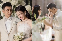 Midu tung ảnh tiệc cưới bí mật ở Đà Lạt, chồng đại gia bật khóc gây chú ý