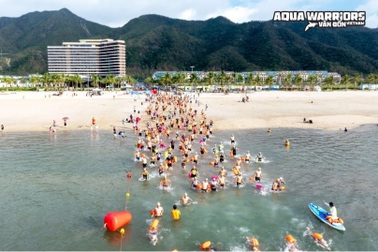 Aice đồng hành, tiếp sức cho vận động viên tại Aqua Warriors Vân Đồn