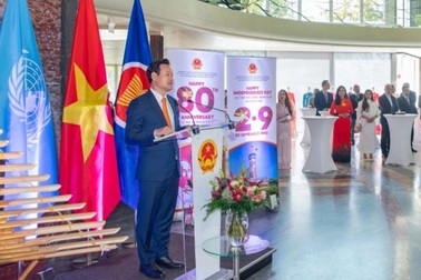 Phái đoàn Việt Nam tại Geneva trang trọng tổ chức kỷ niệm 80 năm Quốc khánh