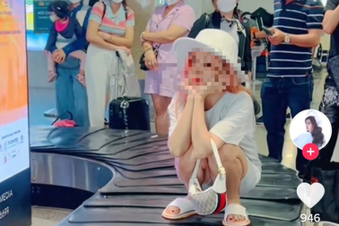 Xác định danh tính cô gái ngồi lên băng chuyền hành lý để quay Tiktok