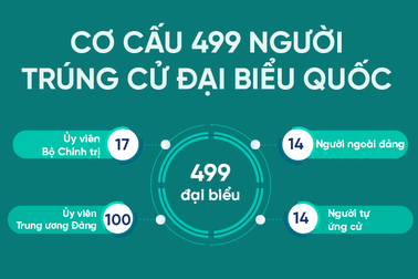 Những con số ấn tượng về cơ cấu 499 đại biểu Quốc hội khóa XV