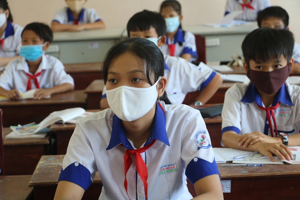 Đồng Tháp: Học sinh, học viên khu vực biên giới đi học trở lại từ 8/3 - 1 Đồng Tháp: Học sinh, học viên khu vực biên giới đi học trở lại từ 8/3 - 1
