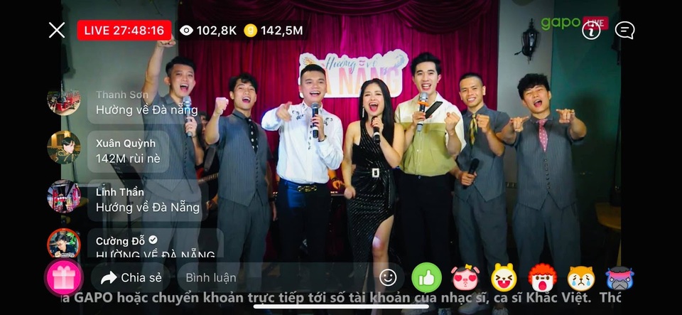 Liveshow “Hướng về Đà Nẵng” trên mxh Gapo: Gần 200 triệu đồng đã được quyên góp - 2 Liveshow “Hướng về Đà Nẵng” trên mxh Gapo: Gần 200 triệu đồng đã được quyên góp - 2