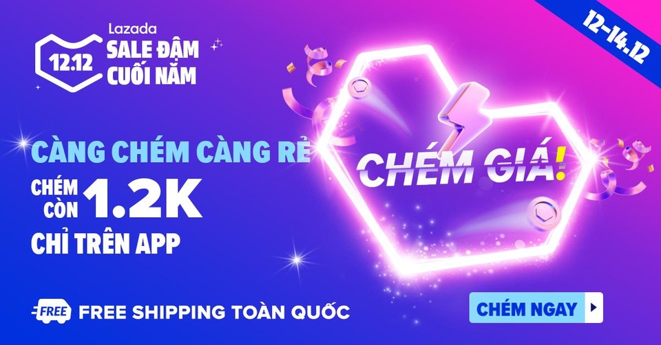 Bật mí 12 bí kíp săn sale đỉnh cao trong lễ hội mua sắm cuối năm Lazada 12.12 - 7 Bật mí 12 bí kíp săn sale đỉnh cao trong lễ hội mua sắm cuối năm Lazada 12.12 - 7