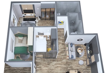 Căn hộ 3 phòng ngủ tại Eurowindow River Park Cầu Đông Trù - Giá chỉ 1,5 tỷ đồng