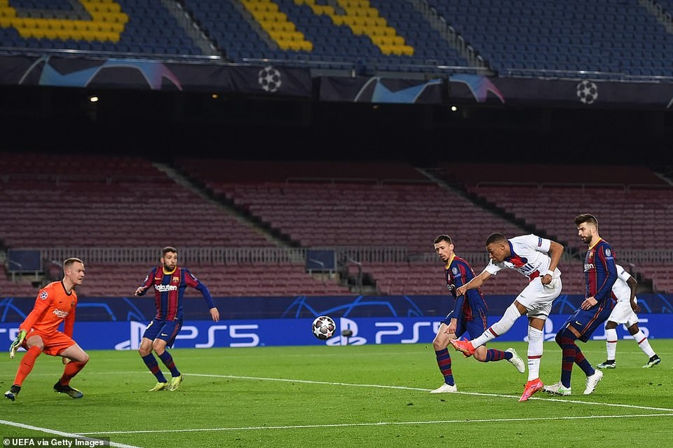 Barcelona 1-4 PSG: Cú hattrick của Mbappe - 10 Barcelona 1-4 PSG: Cú hattrick của Mbappe - 10