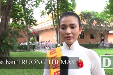 Hoa hậu Trương Thị May chia sẻ cảm nghĩ nhân ngày Vu Lan