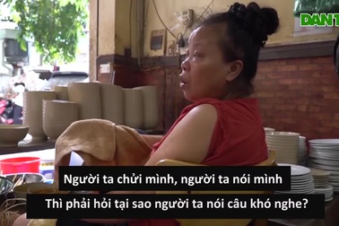 Bà chủ quán bún Ngô Sỹ Liên: “Khách bị chửi phải xem lại mình”