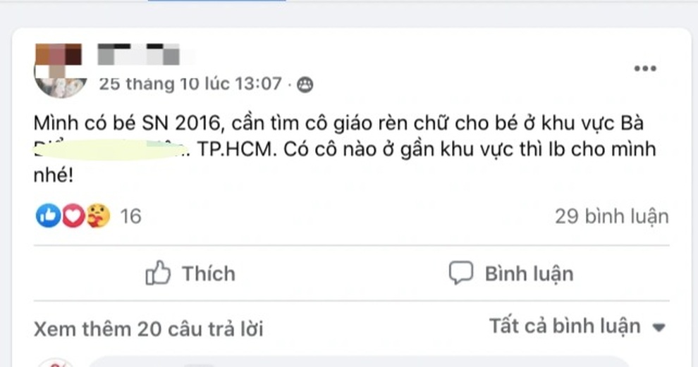 Chi tiền triệu vẫn khó tìm giáo viên dạy chữ trẻ lớp 1, lớp lá - 2 Chi tiền triệu vẫn khó tìm giáo viên dạy chữ trẻ lớp 1, lớp lá - 2