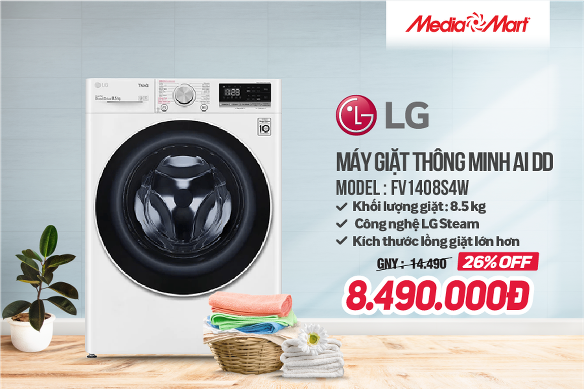 Top 5 máy giặt lồng ngang giảm giá mạnh trước Tết - 2 Top 5 máy giặt lồng ngang giảm giá mạnh trước Tết - 2