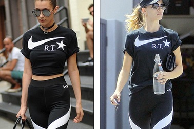 Hai siêu mẫu đụng hàng