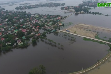 Nước lũ vẫn gây ngập lụt cục bộ Nghệ An