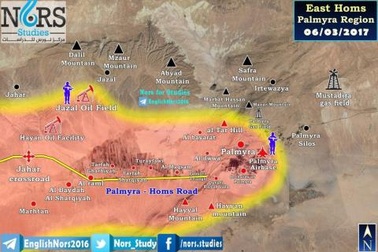 Syria đánh loang rộng, tạo vùng đệm giữ Palmyra