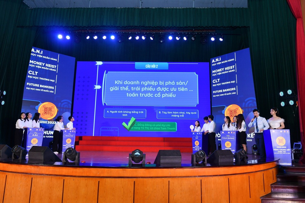 Sinh viên Ngân hàng giành giải Nhất cuộc thi giáo dục về tài chính - 2 Sinh viên Ngân hàng giành giải Nhất cuộc thi giáo dục về tài chính - 2