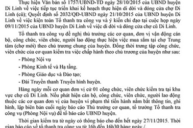Kỳ lạ cán bộ, công chức đi chợ cũ sẽ bị... lập biên bản!