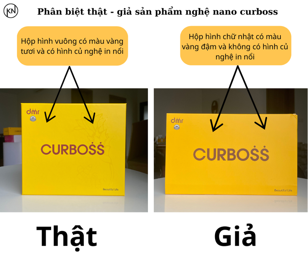 Cảnh giác với tinh chất nghệ nano Curboss giả mạo - 2 Cảnh giác với tinh chất nghệ nano Curboss giả mạo - 2