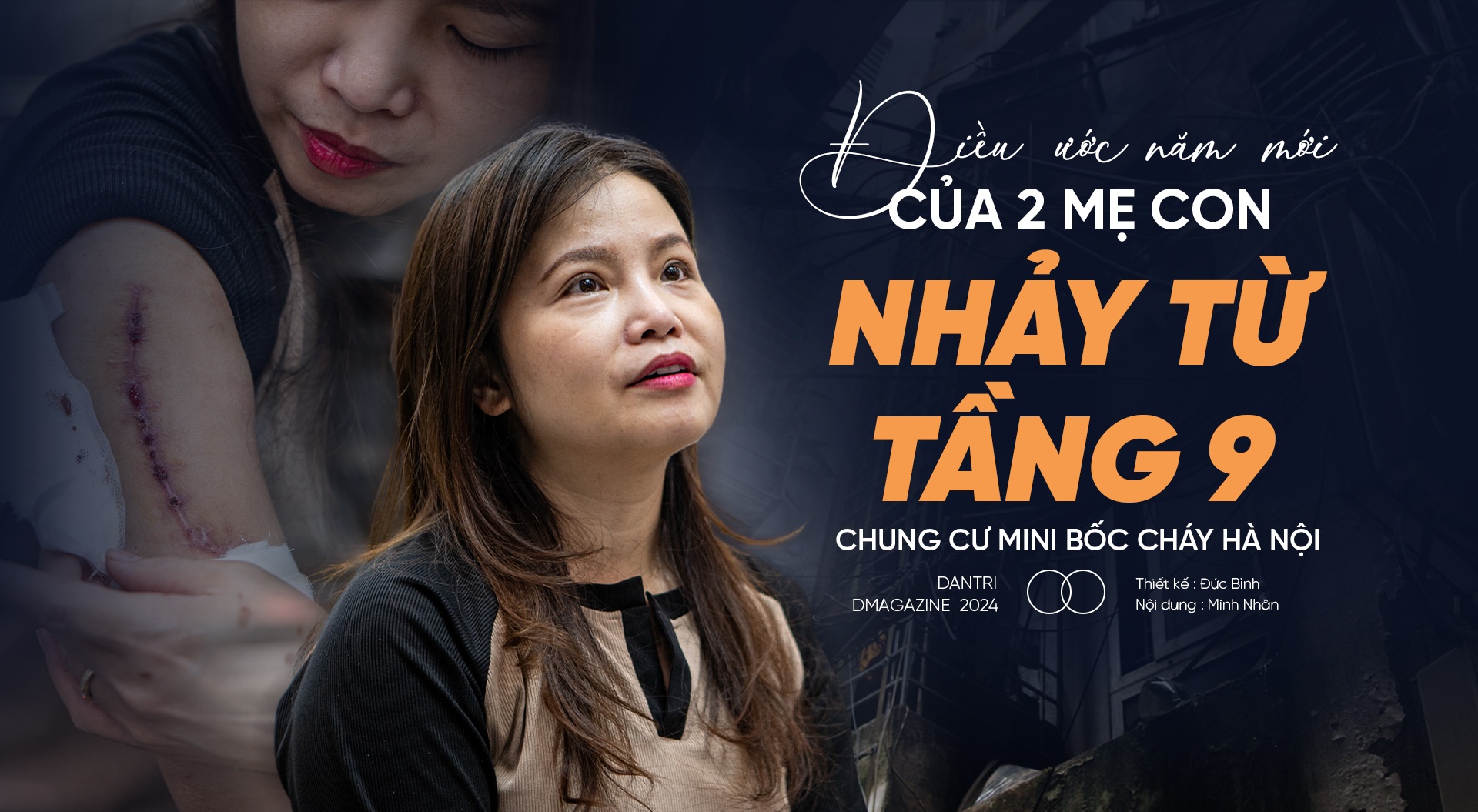 Điều ước năm mới của 2 mẹ con nhảy từ tầng 9 chung cư mini bốc cháy Hà Nội