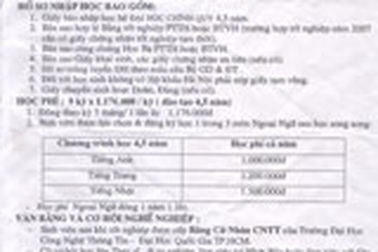 Cẩn thận với “chiêu” giấy báo trúng tuyển