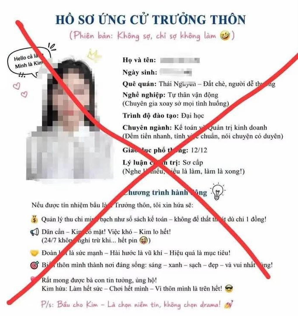 Cảnh báo trào lưu dùng AI tạo “hồ sơ ứng cử Trưởng thôn” - 1