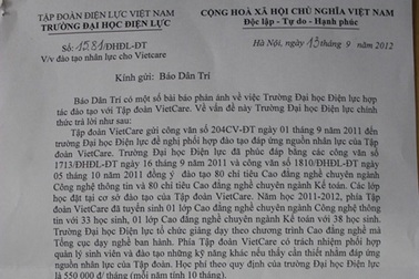 ĐH Điện lực trả lời về chương trình hợp tác đào tạo khiến thí sinh “mắc bẫy”