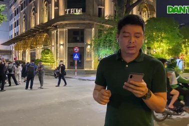 PV Dân trí thông tin việc công an khám xét tòa nhà Tân Hoàng Minh.