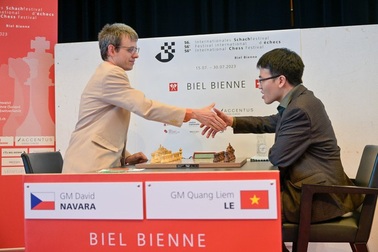 Lê Quang Liêm bảo vệ thành công chức vô địch Biel Grandmaster