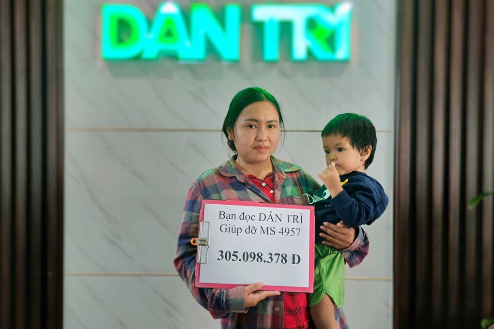 Bạn đọc Dân trí giúp bé Thiên Di hơn 305 triệu đồng - 1 Bạn đọc Dân trí giúp bé Thiên Di hơn 305 triệu đồng - 1