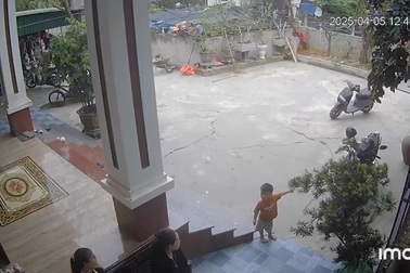 Bé trai chưa tròn 3 tuổi nhanh trí cứu bạn đuối nước