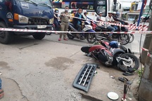 Dừng đèn đỏ, người đàn ông bị xe tải lao đến tông tử vong