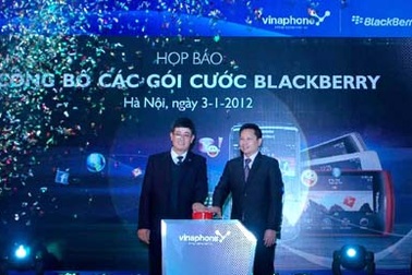 VinaPhone cung cấp gói cước dịch vụ BlackBerry