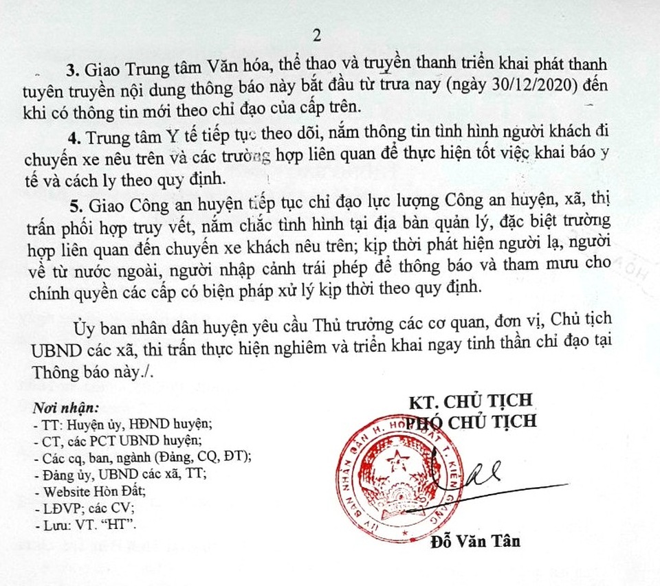 Khẩn trương truy vết những người đi chung xe với bệnh nhân 1452 - 2