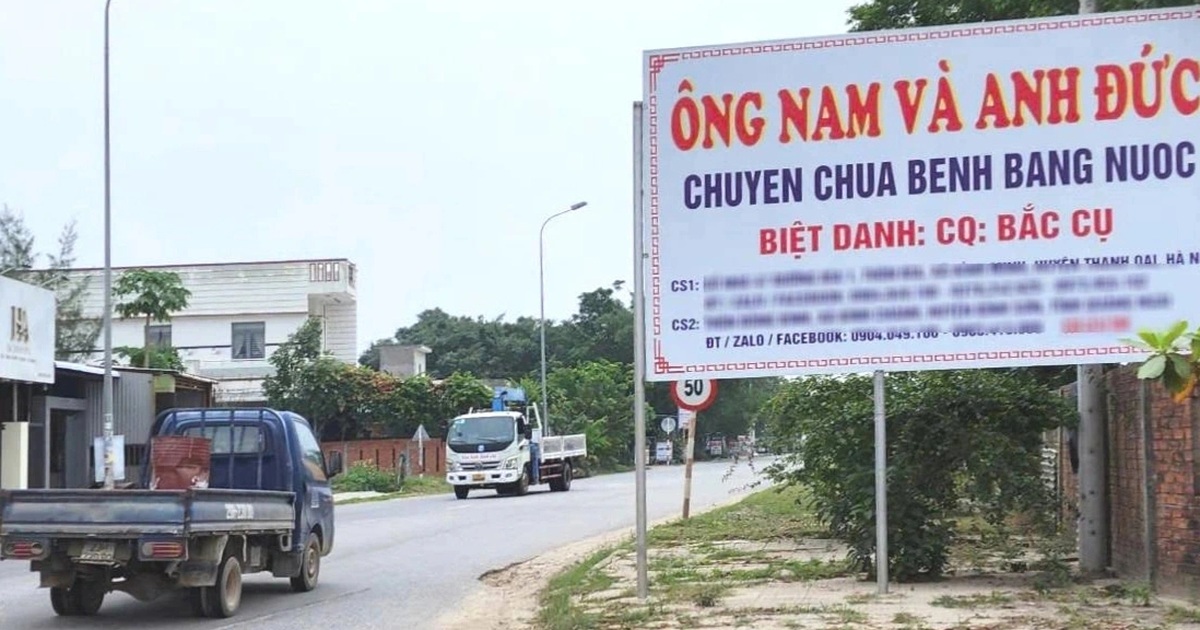 "Thần y" từ Hà Nội vào Quảng Ngãi chữa bệnh hiểm nghèo bằng... nước