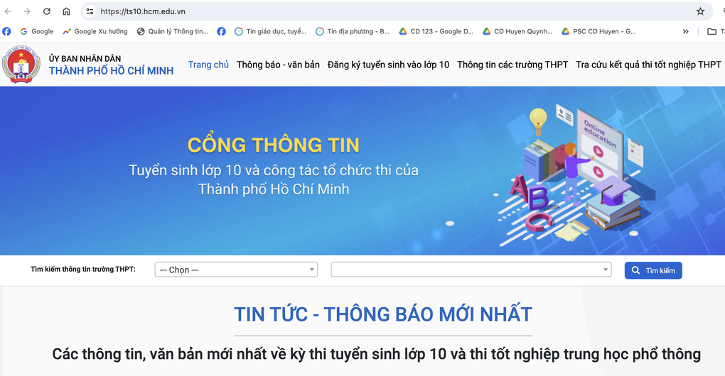 TPHCM công bố điểm thi lớp 10, link tra cứu chính xác nhất - 2 TPHCM công bố điểm thi lớp 10, link tra cứu chính xác nhất - 2