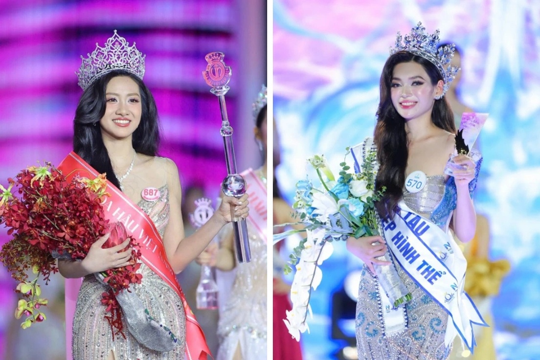Hai hoa hậu đăng quang trong 2 ngày, cùng học một trường đại học