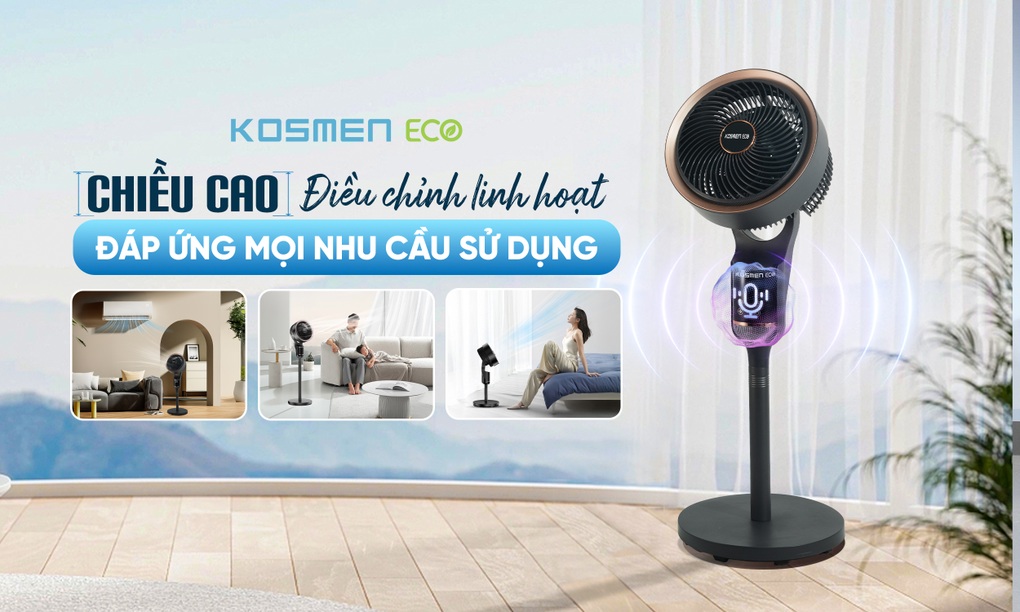Kosmen Eco ra mắt sản phẩm quạt thông minh - 4 Kosmen Eco ra mắt sản phẩm quạt thông minh - 4